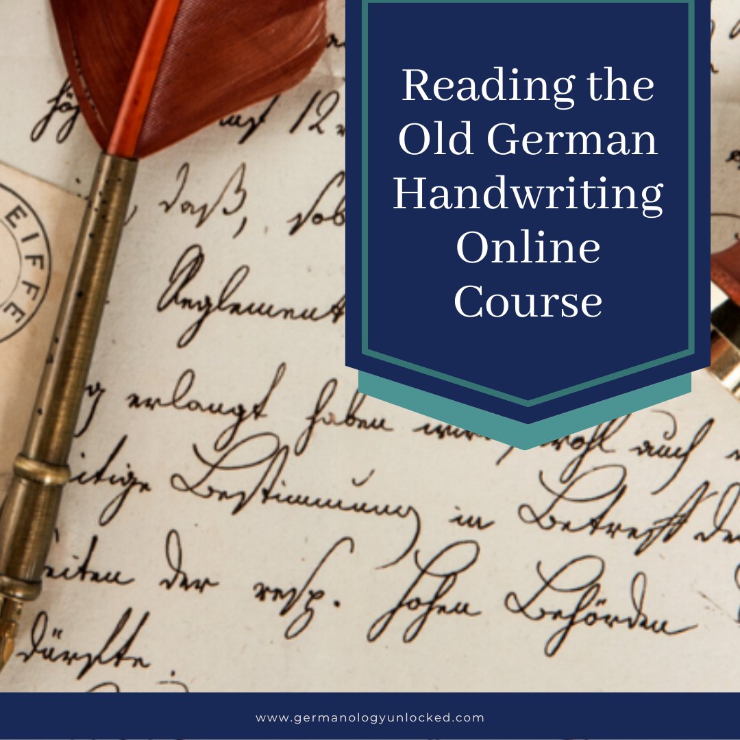 Reading the Old German Handwriting Online Course